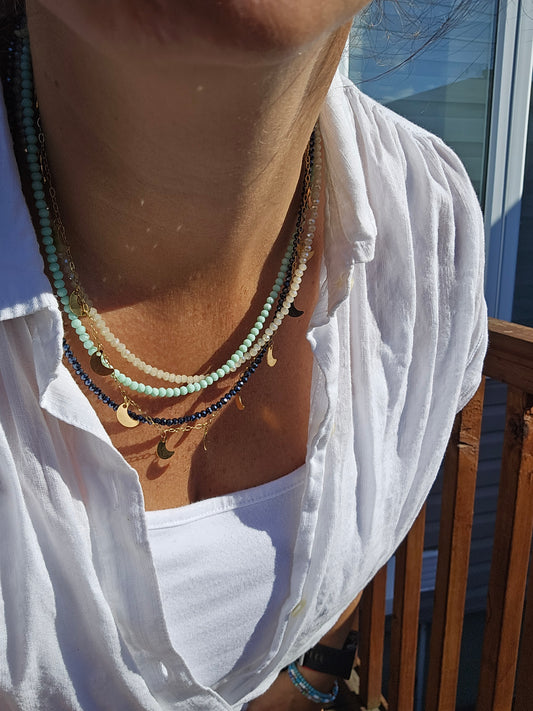 4-in-1 Crystal & Chain Necklace