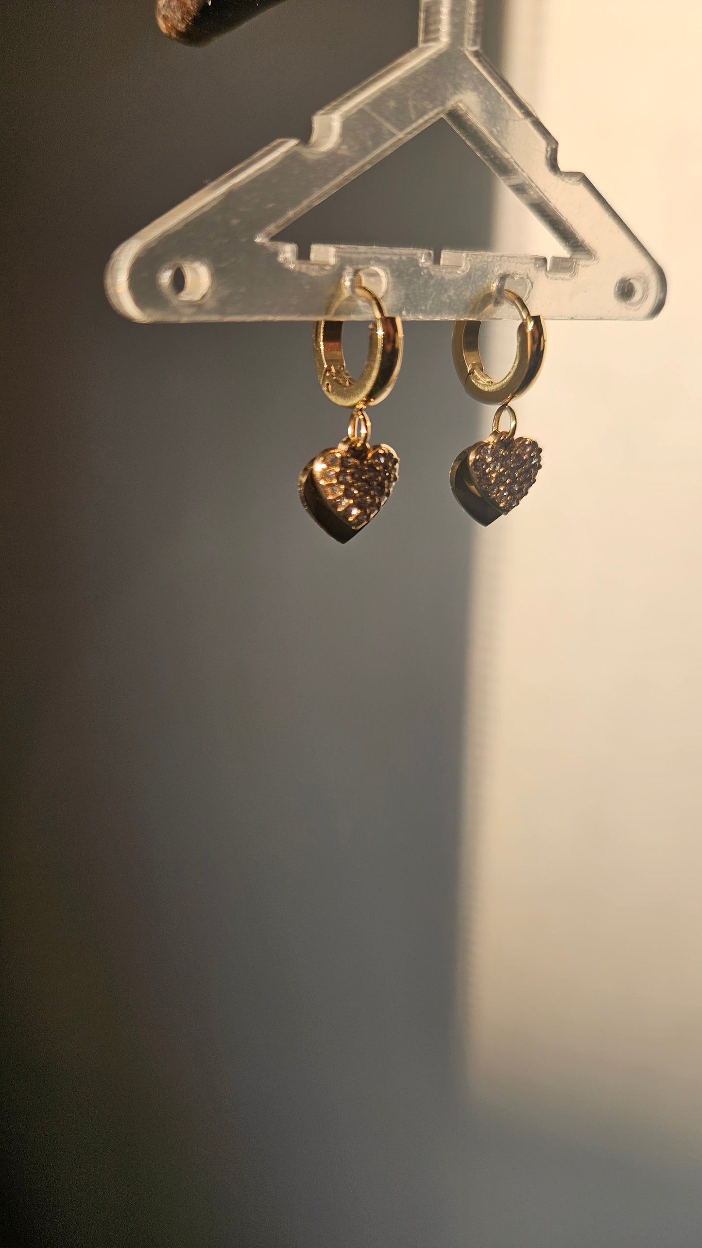 Sparkling Heart Earrings