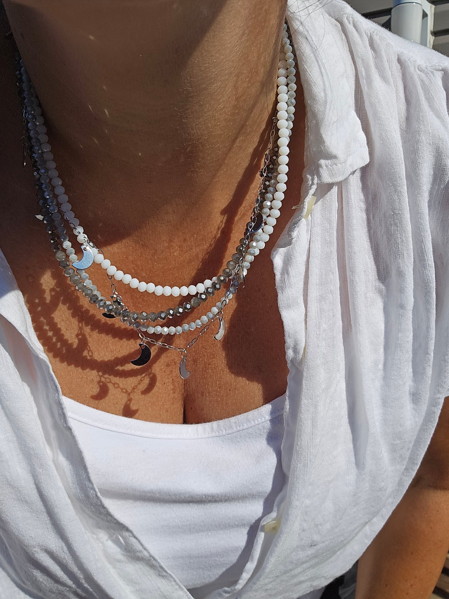 4-in-1 Crystal & Chain Necklace