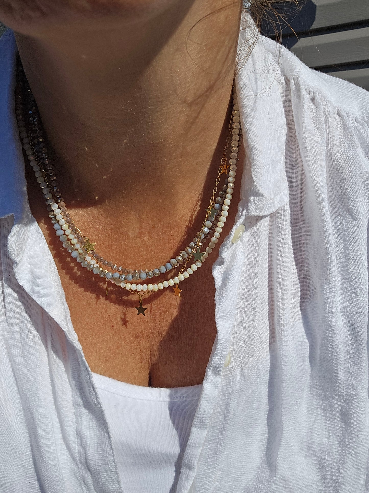 4-in-1 Crystal & Chain Necklace